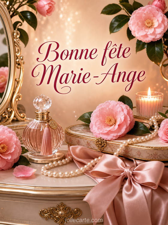 Carte bonne fête Marie-Ange