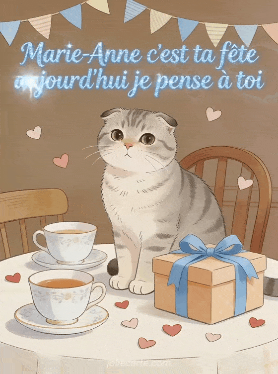 Bonne fête Marie-Anne - Bonne fete marie anne chat