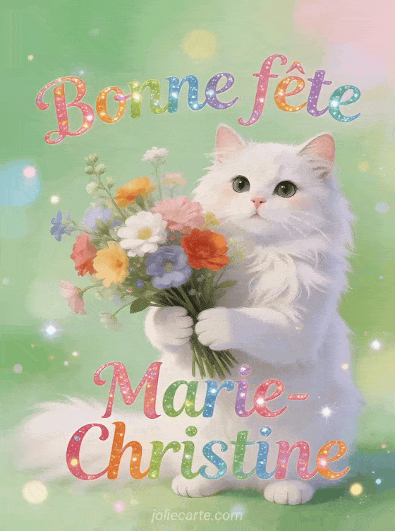 Bonne fête Marie-Christine - Marie christine gif bonne fete