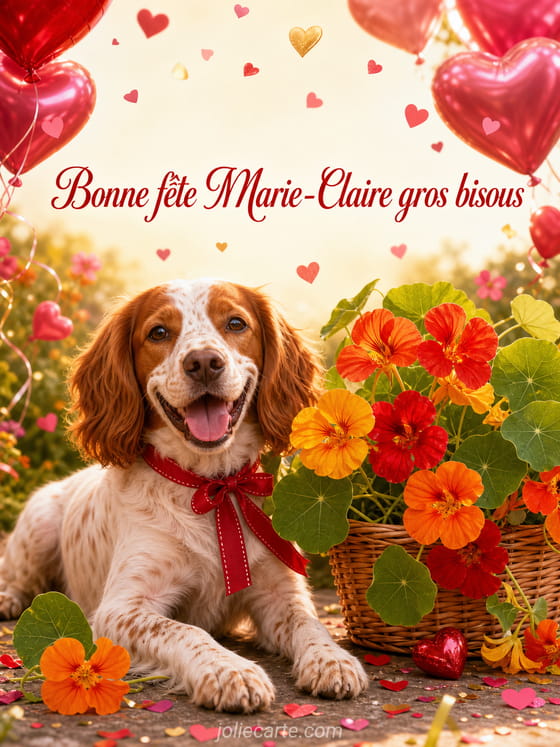 Carte bonne fête Marie-Claire