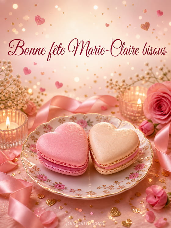 Carte bonne fête Marie-Claire