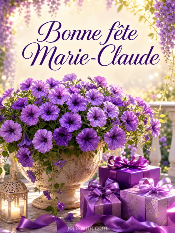 Carte bonne fĂȘte Marie-Claude