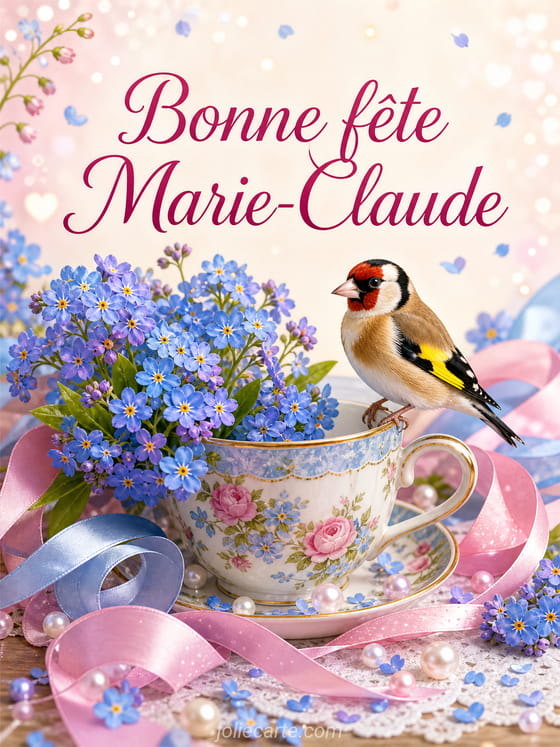 Carte bonne fĂȘte Marie-Claude