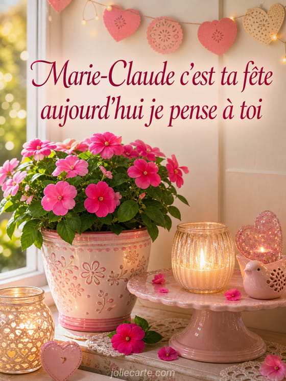 Carte bonne fĂȘte Marie-Claude