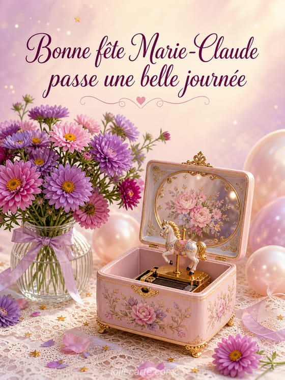 Carte bonne fĂȘte Marie-Claude