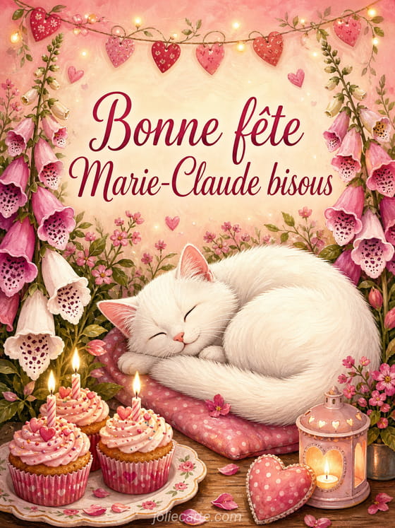 Carte bonne fĂȘte Marie-Claude