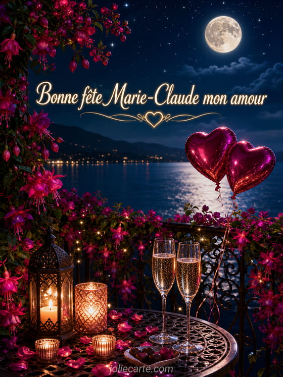 Carte bonne fĂȘte Marie-Claude