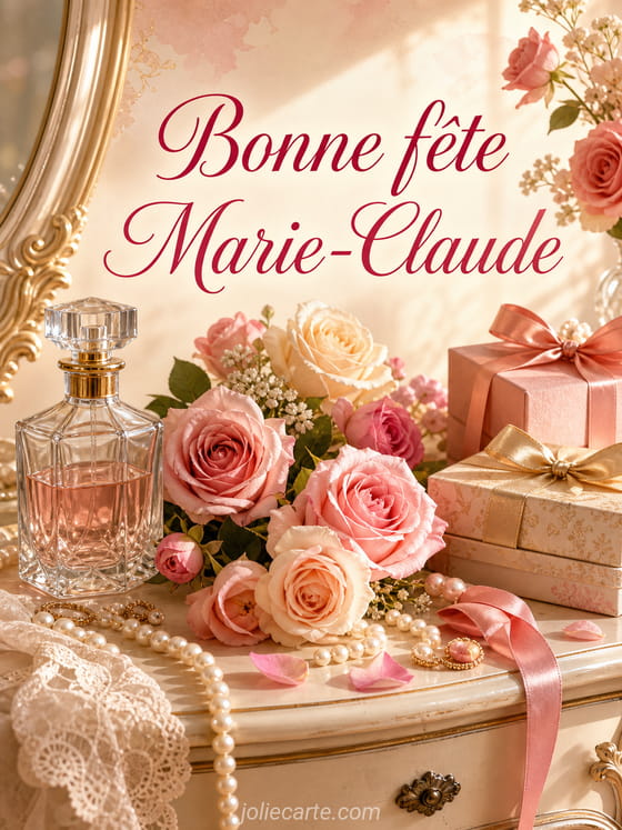 Carte bonne fĂȘte Marie-Claude