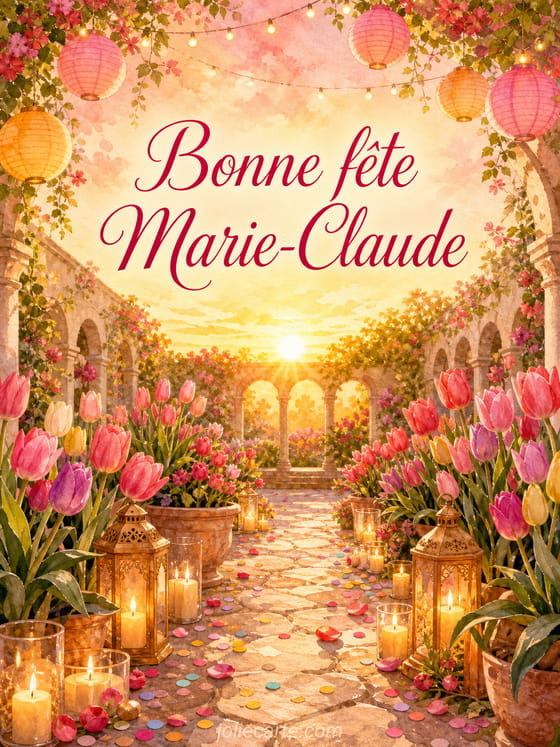 Carte bonne fĂȘte Marie-Claude