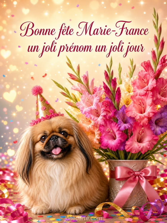 Carte bonne fête Marie-France