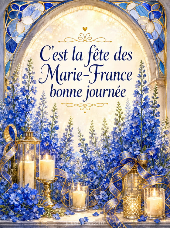 Carte bonne fête Marie-France