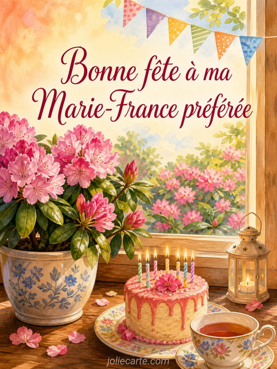 Carte bonne fête Marie-France