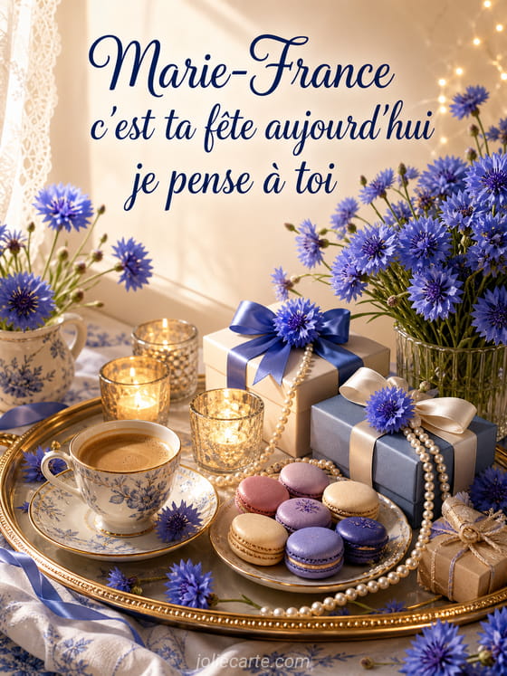 Carte bonne fête Marie-France