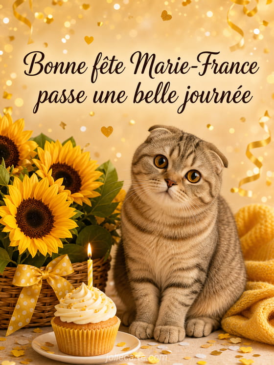 Carte bonne fête Marie-France