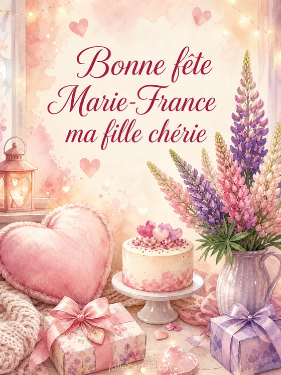 Carte bonne fête Marie-France