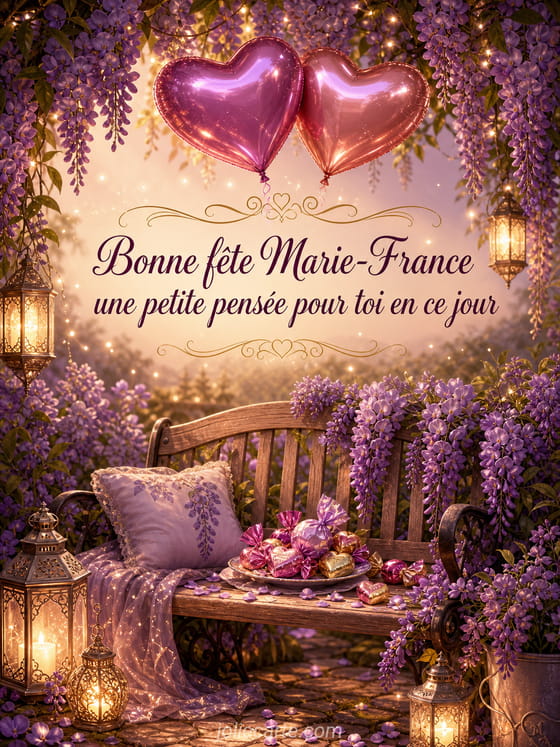 Carte bonne fête Marie-France