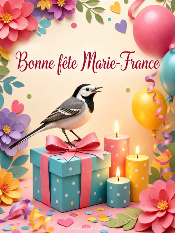 Carte bonne fête Marie-France