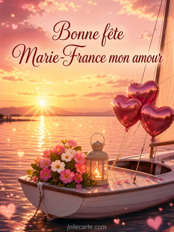 Carte bonne fête Marie-France