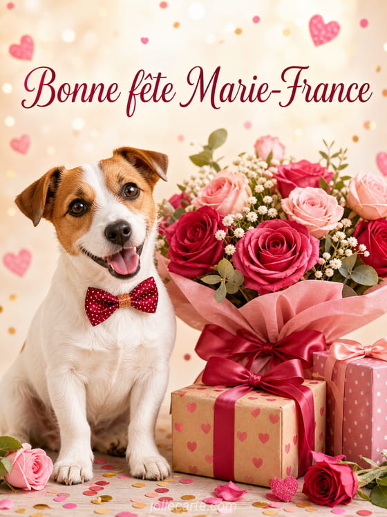 Carte bonne fête Marie-France