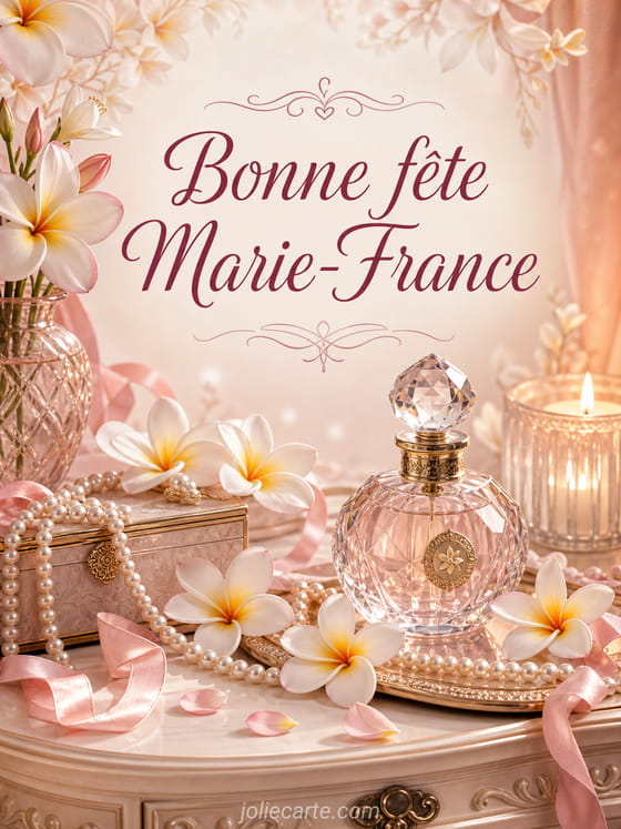 Carte bonne fête Marie-France