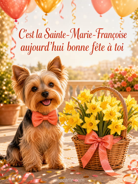 Carte bonne fĂȘte Marie-Françoise
