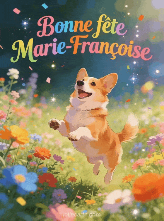 Bonne fête Marie-francoise - Marie francoise gif bonne fete gratuit