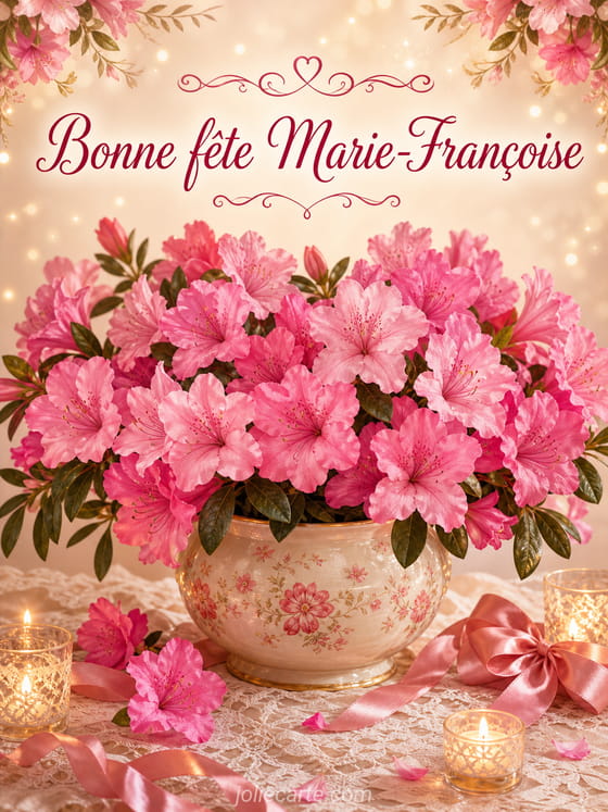 Carte bonne fĂȘte Marie-Françoise