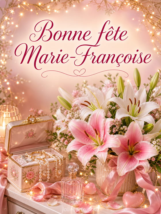 Carte bonne fĂȘte Marie-Françoise