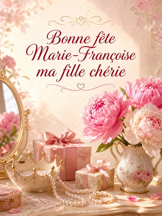 Carte bonne fĂȘte Marie-Françoise