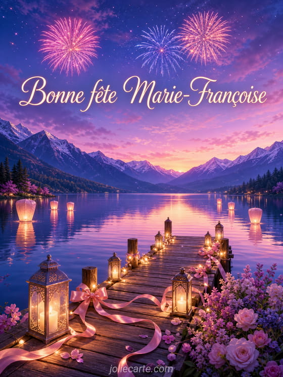 Carte bonne fĂȘte Marie-Françoise