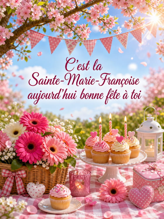 Carte bonne fĂȘte Marie-Françoise