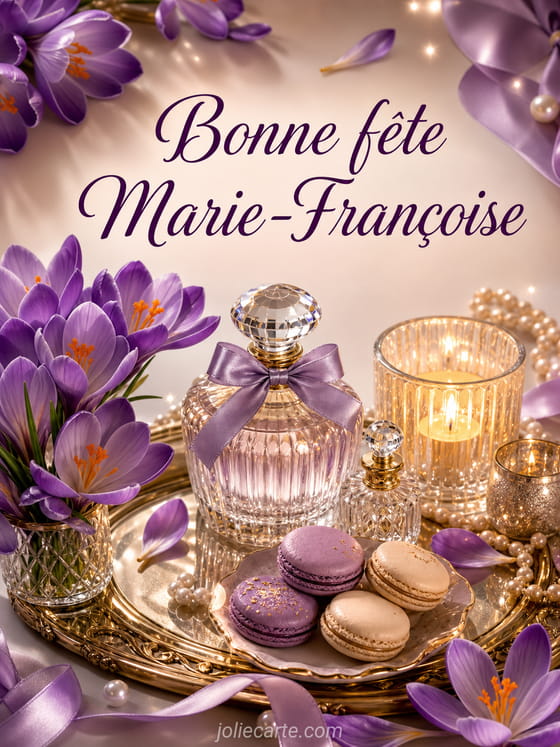 Carte bonne fĂȘte Marie-Françoise