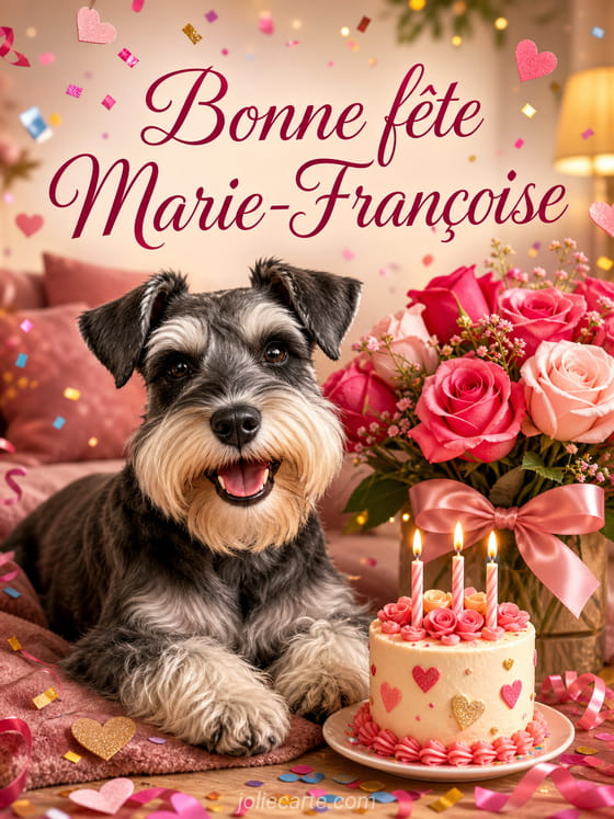 Carte bonne fĂȘte Marie-Françoise