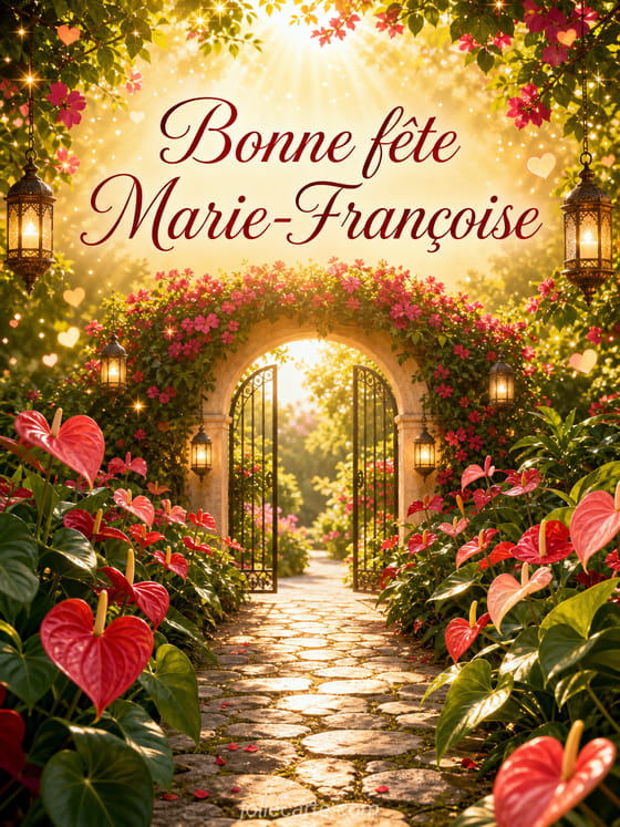 Carte bonne fĂȘte Marie-Françoise