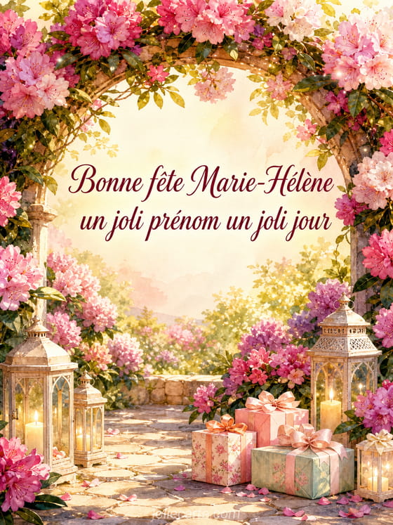 Carte bonne fĂȘte Marie-HĂ©lĂšne