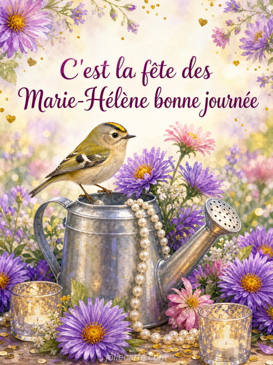Carte bonne fĂȘte Marie-HĂ©lĂšne