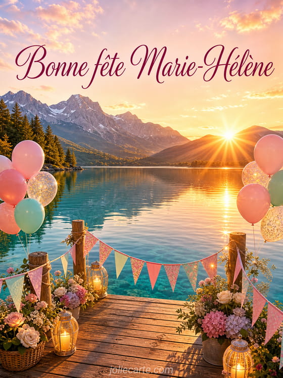Carte bonne fĂȘte Marie-HĂ©lĂšne