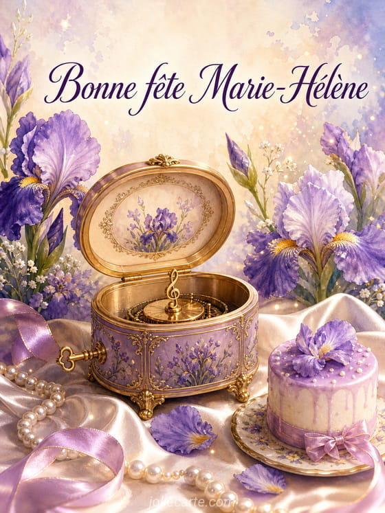 Carte bonne fĂȘte Marie-HĂ©lĂšne