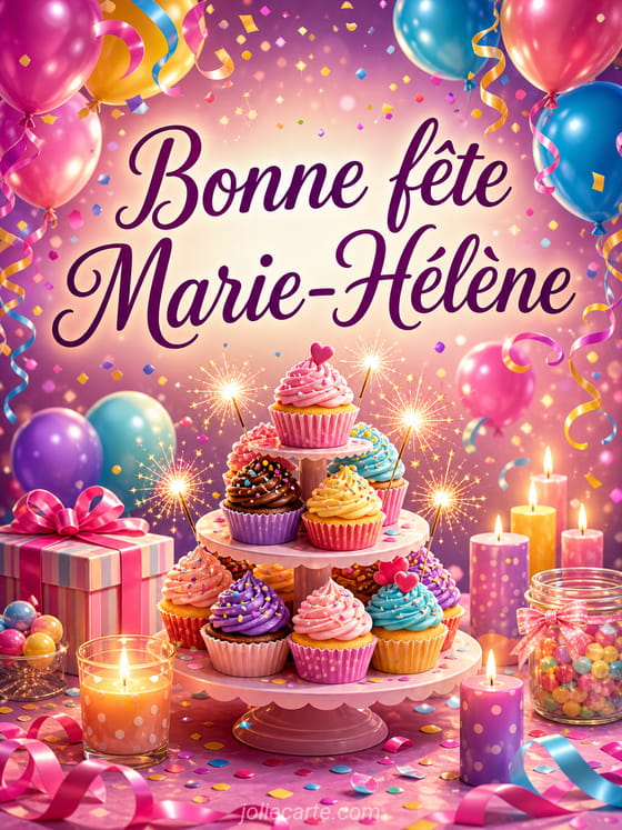 Carte bonne fĂȘte Marie-HĂ©lĂšne