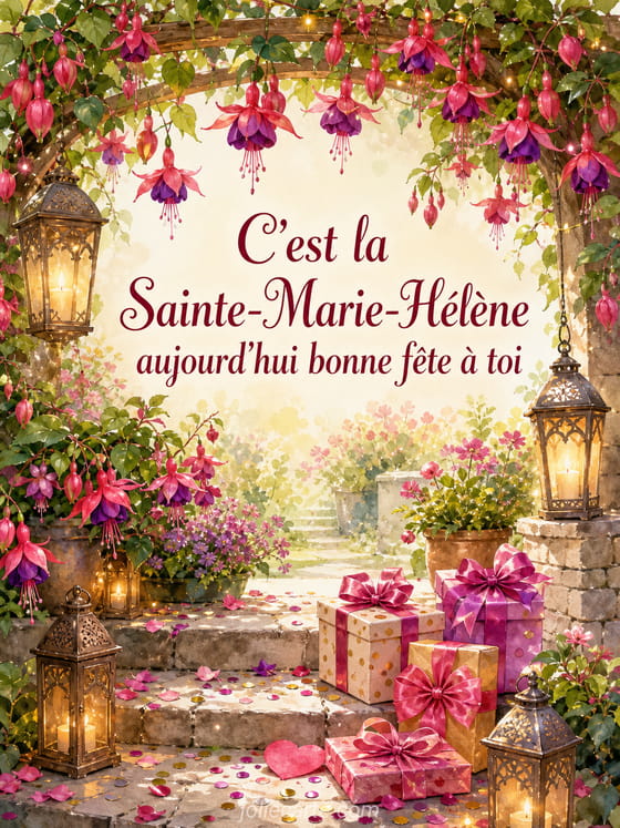 Carte bonne fĂȘte Marie-HĂ©lĂšne