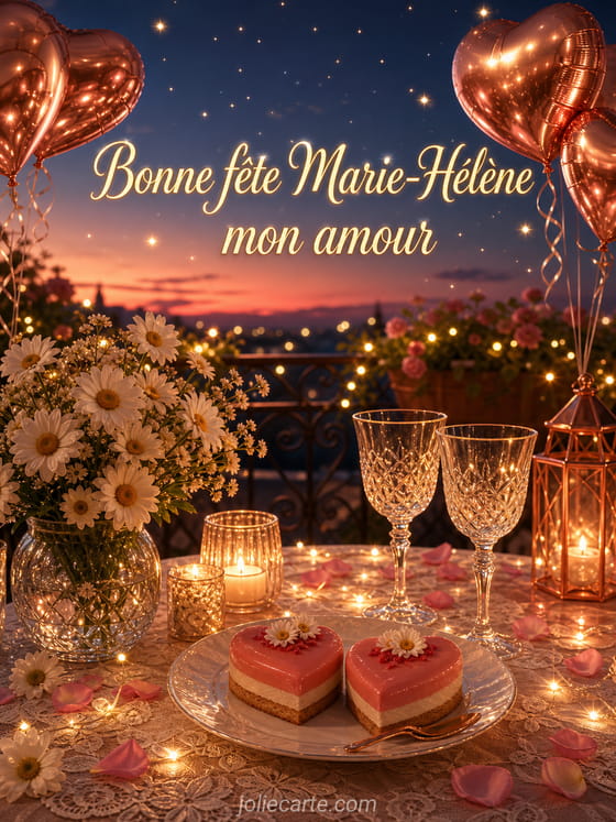 Carte bonne fĂȘte Marie-HĂ©lĂšne