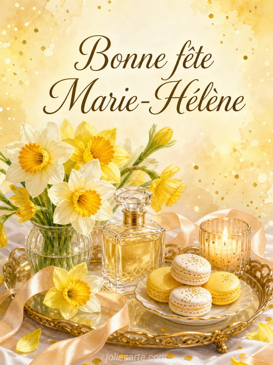 Carte bonne fĂȘte Marie-HĂ©lĂšne
