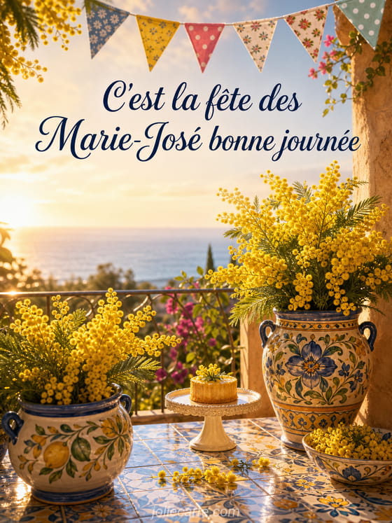 Carte bonne fête Marie-José