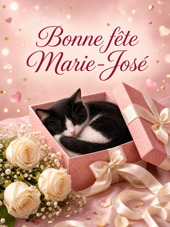 Carte bonne fête Marie-José