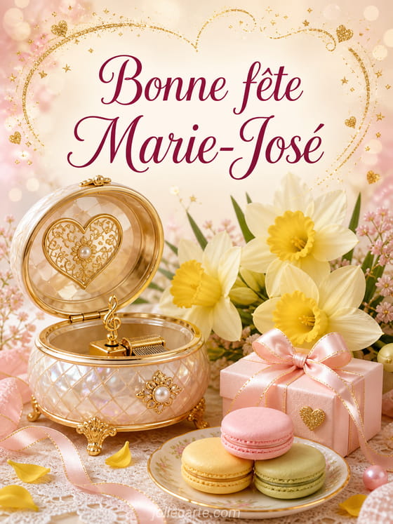 Carte bonne fête Marie-José