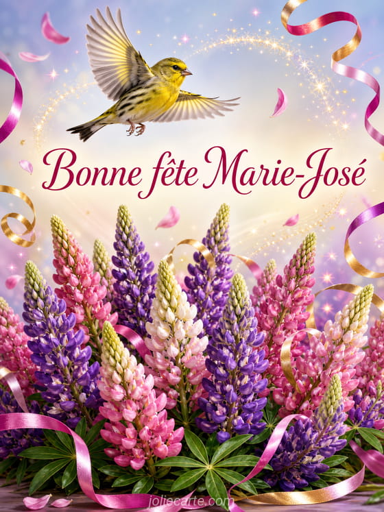 Carte bonne fête Marie-José