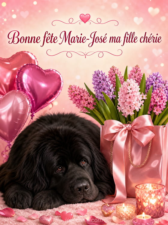 Carte bonne fête Marie-José