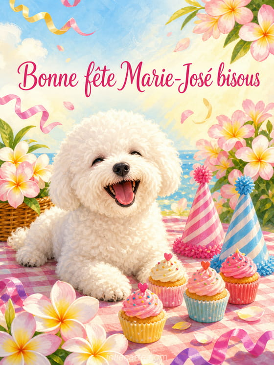 Carte bonne fête Marie-José