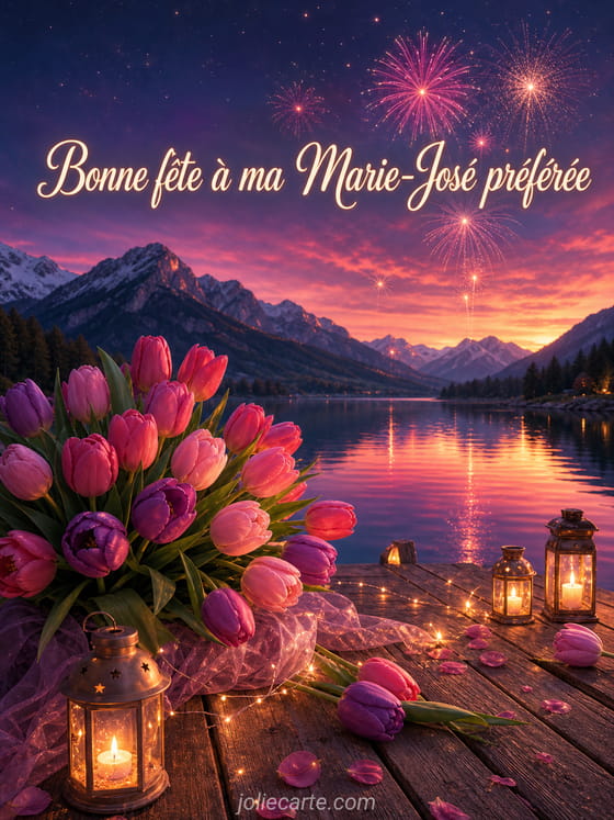 Carte bonne fête Marie-José
