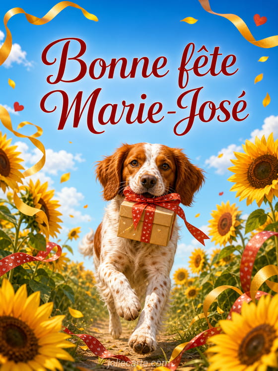 Carte bonne fête Marie-José